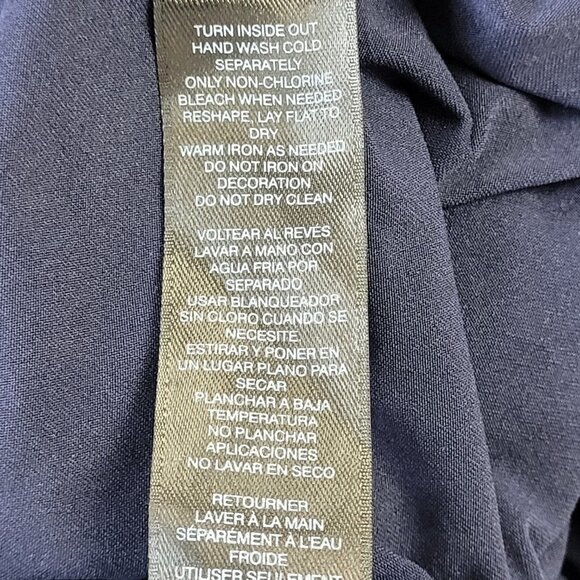 WHITE HOUSE BLACK MARKET Embellished Rhinestone Grommet Pattern Dress Blue XS - Picture 11 of 14